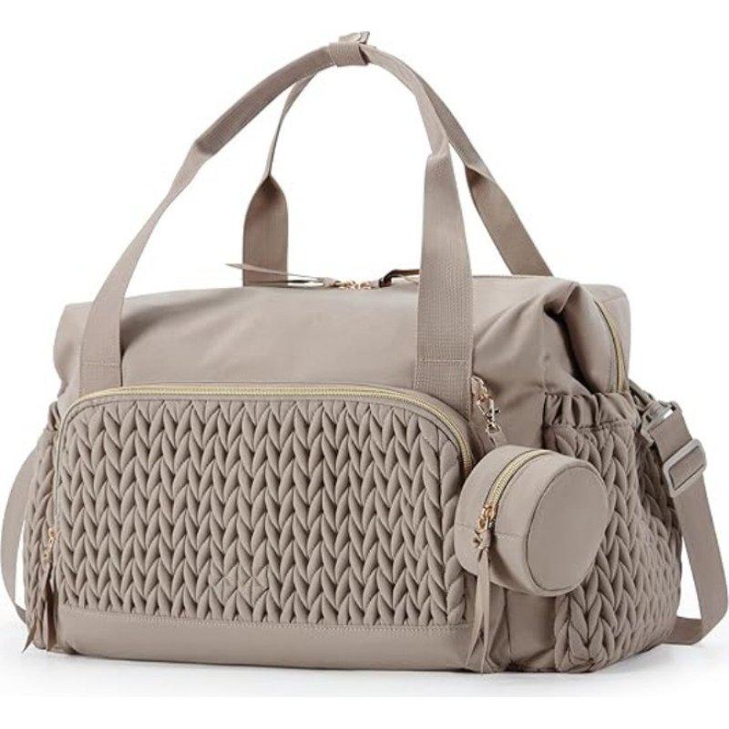 Diaper bag tote, large capacity travel bag diaper bag, hospital work bag baby bag with pacifier box